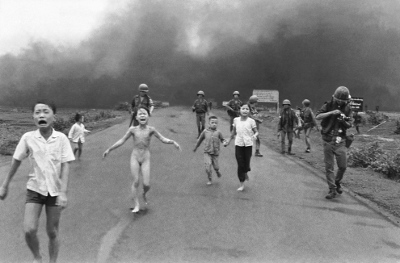 Photo by Nick Ut that won the Pulitzer Prize and was the tipping point for opinion against the Vietnam War.